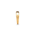 Yellow and White Gold Ring with Diamond Studs for Men 3