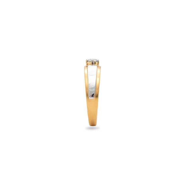 Sleek Gold and Diamond Finger Ring,,hi-res 3