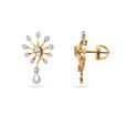 Radiant Gold and Diamond Drop Earrings,,hi-res 2