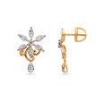 Diamond and Gold Blossom Earrings,,hi-res 2