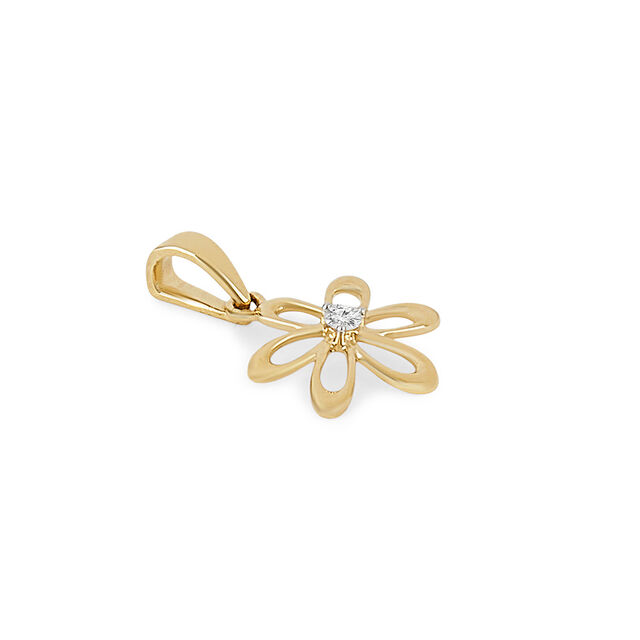 Tanishq 18 KT Diamond Flower Pendantfor Women,,hi-res 2