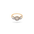 Halo Diamond and Gold Ring,,hi-res 