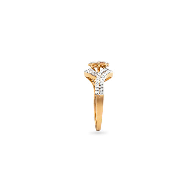 Floral Diamond Cluster Ring,,hi-res 3