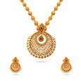 Treasured Kundan Chandbali Necklace Set,,hi-res 
