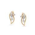 Elegant Gold & Diamond Leaf Pendant 2
