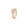 Infinity Knot Rose Gold Ring,,hi-res 2