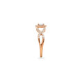 Infinity Knot Rose Gold Ring,,hi-res 3
