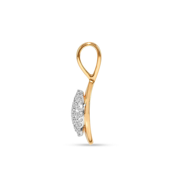 Tanishq 18 KT Square Diamond Pendantfor Women 3
