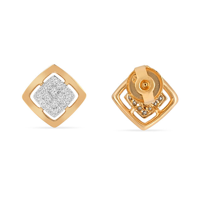 Tanishq 18 KT Diamond Stud Earrings for Women 3