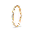 Diamonds All Around Gold Bangle,,hi-res 2