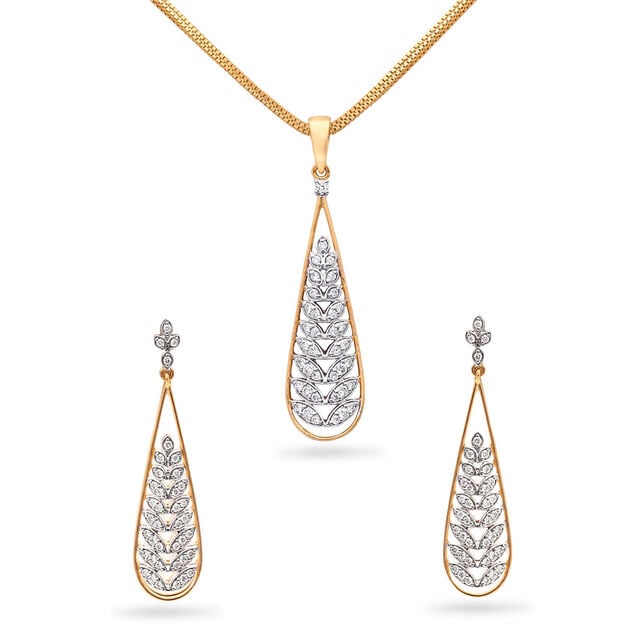 Dainty Pendant And Earrings Set,,hi-res 