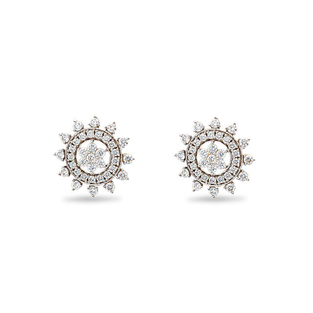Floret Halo Stud Earrings,,hi-res 
