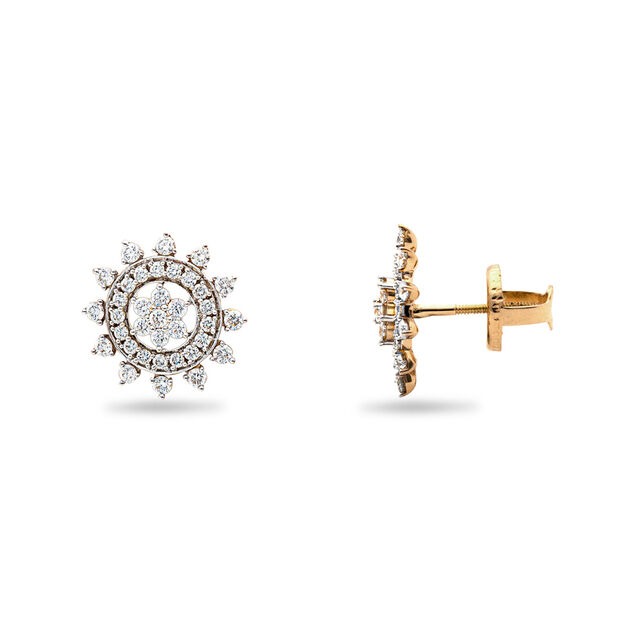 Floret Halo Stud Earrings,,hi-res 2
