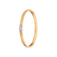 Floral-Motif Diamond Bangle,,hi-res 2