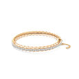 Elegant Gold & Diamond Bangle,,hi-res 