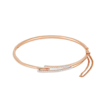 Tanishq 18 KT Rose Gold Line Bangle for Women