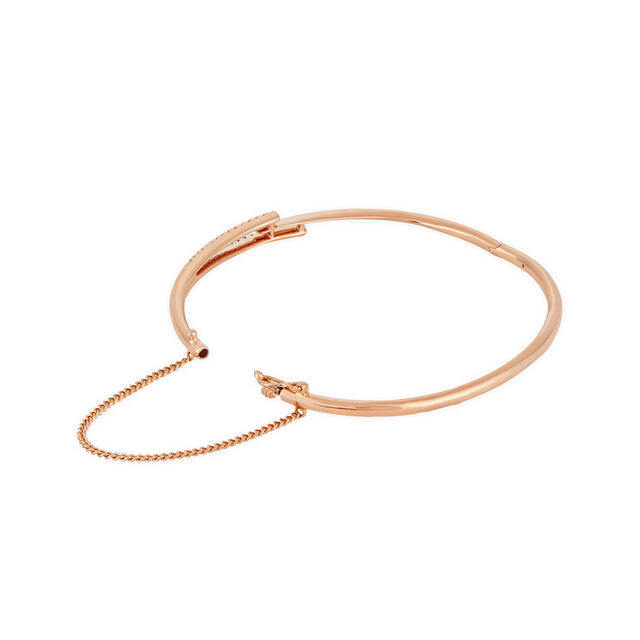 Tanishq 18 KT Rose Gold Line Bangle for Women 3
