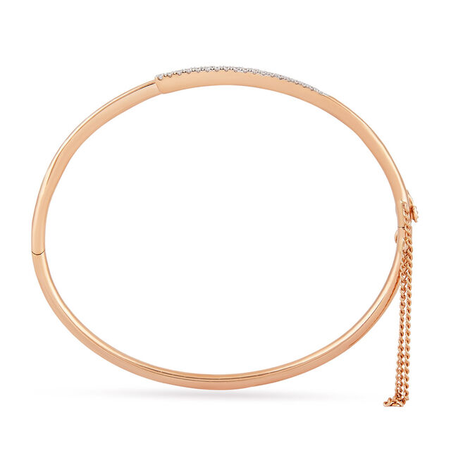 Tanishq 18 KT Rose Gold Line Bangle for Women 4