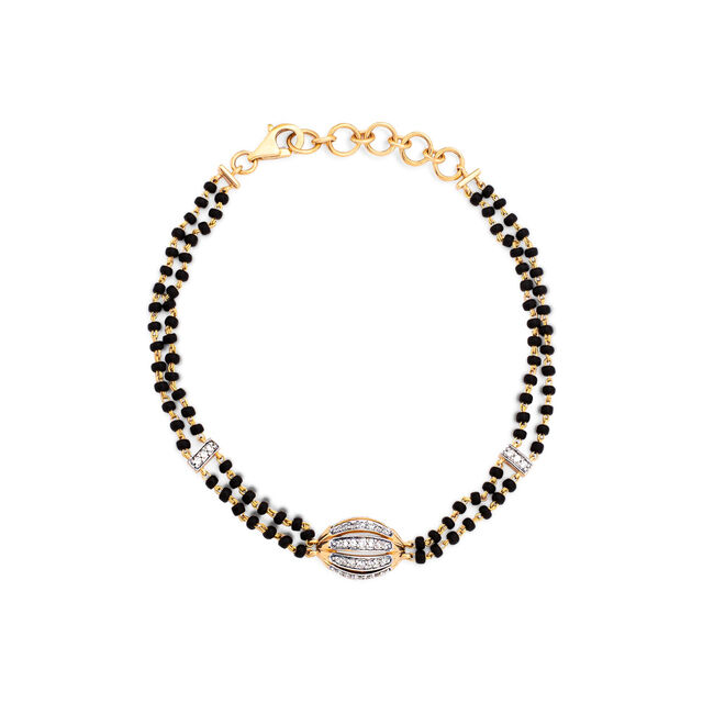 Mangalsutra-Inspired Round Diamond Bracelet,,hi-res 