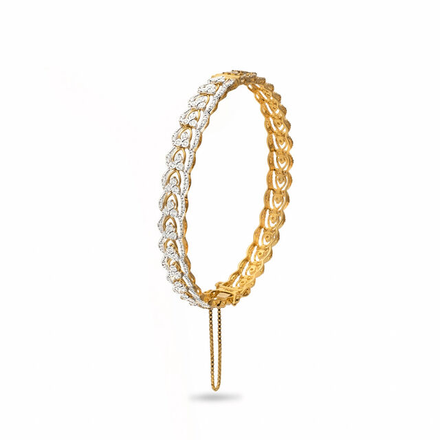 Diamond Wrapped Gold Band,,hi-res 2
