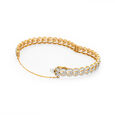 Diamond Wrapped Gold Band,,hi-res 3