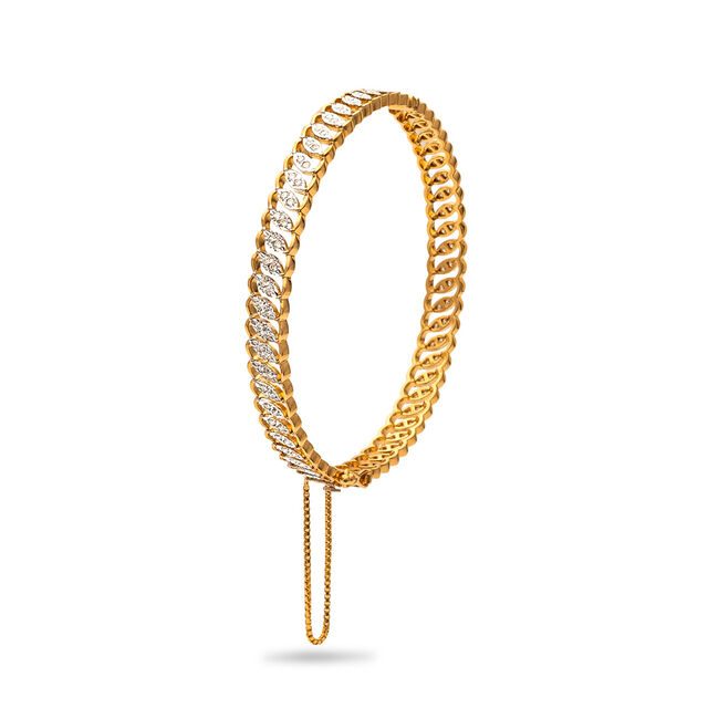 Eternal Sparkle Gold and Diamond Bangle,,hi-res 2