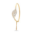Dazzling Leafy Cuff Bangle,,hi-res 2