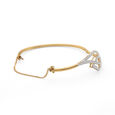 Dazzling Leafy Cuff Bangle,,hi-res 3