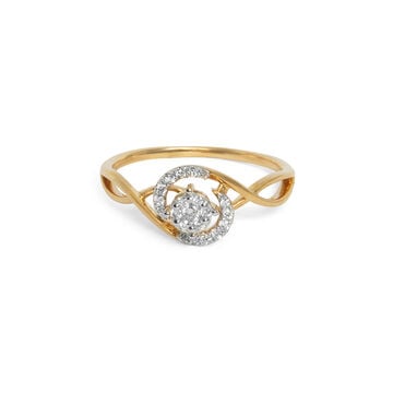 Gorgeous 18 Karat Gold Swirling Pattern Ring