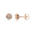Rose Gold Diamond Stud Earrings,,hi-res 2