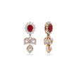 Elegant Modular Diamond Drop Earrings with Stones,,hi-res 2