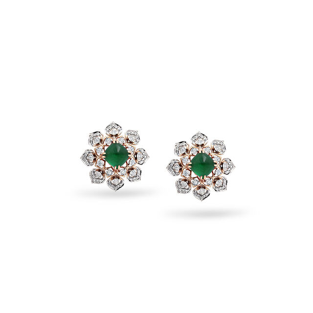Maroon Muse Diamond Studs,,hi-res 3