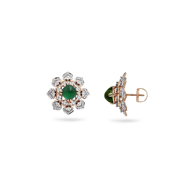 Maroon Muse Diamond Studs,,hi-res 5
