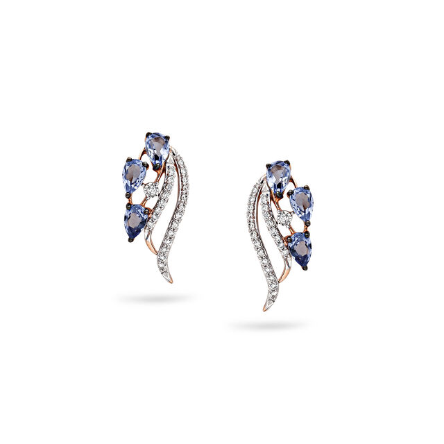 Twilight Bloom Diamond Studs,,hi-res 