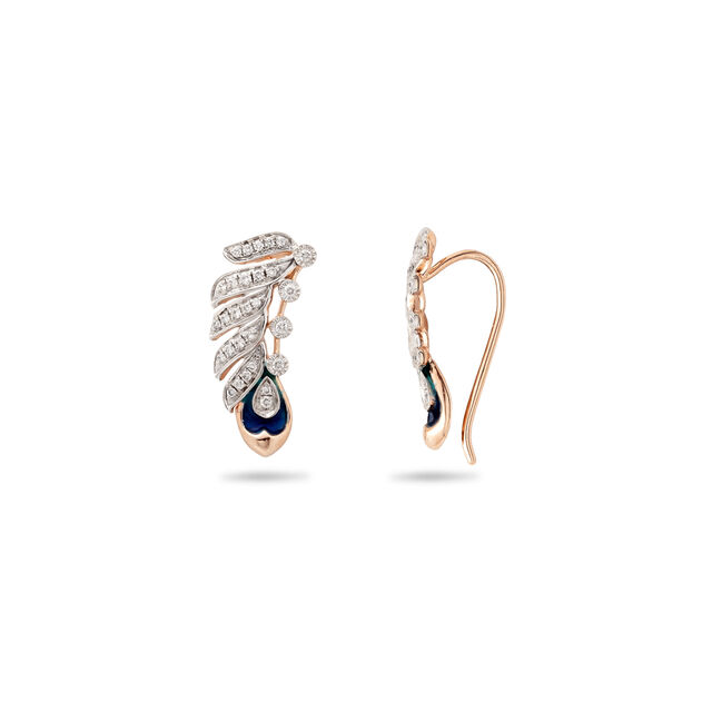 18 Karat Gold and Diamond Stud Earrings,,hi-res 2