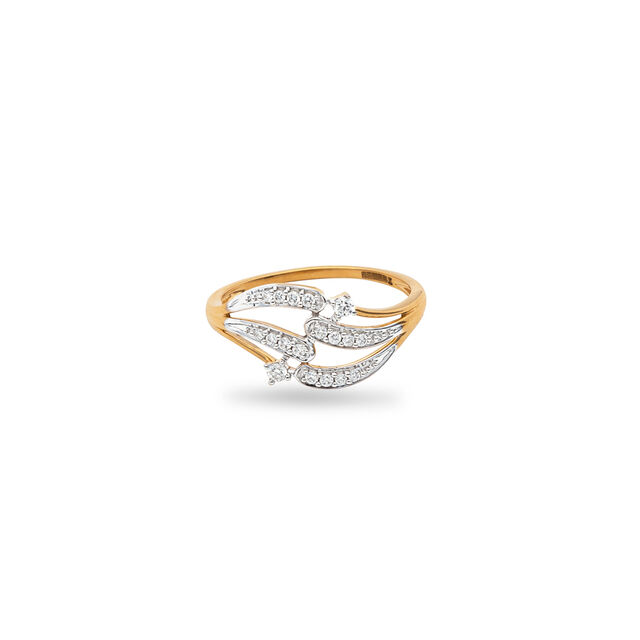 Radiant Diamond and Gold Ring,,hi-res 