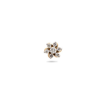 Elegant Diamond Flower Nosepin