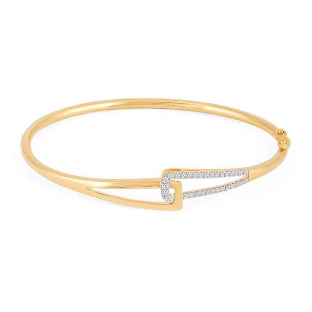 Tanishq 18 KT Quiet Curve Bracelet for Women 