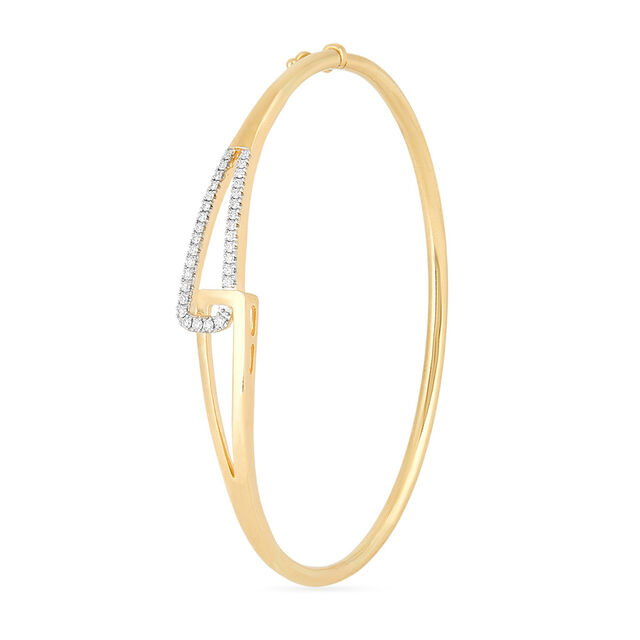 Tanishq 18 KT Quiet Curve Bracelet for Women 2