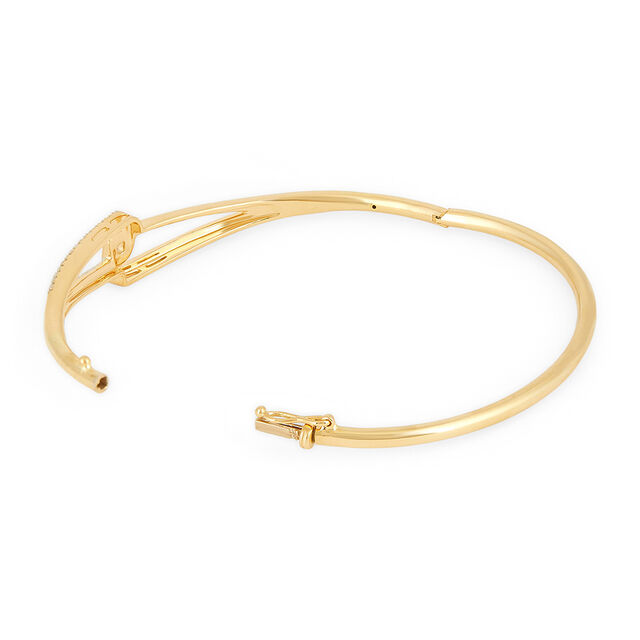 Tanishq 18 KT Quiet Curve Bracelet for Women 3