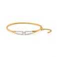 Chic Gold and Diamond Bangle 