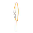 Chic Gold and Diamond Bangle 2