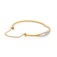 Chic Gold and Diamond Bangle 3