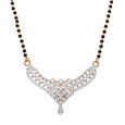 Symmetrical Diamond and Gold Mangal Sutra,,hi-res 
