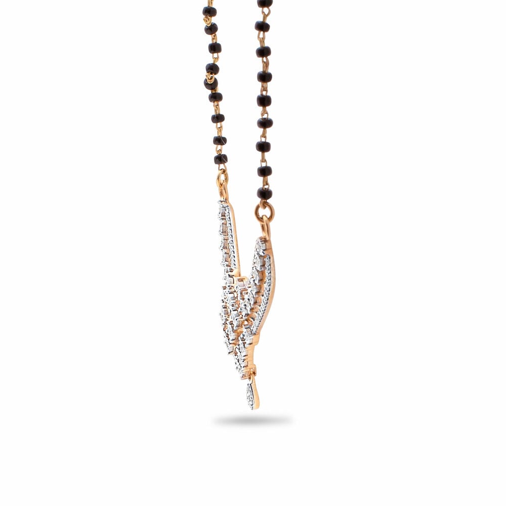 Buy Symmetrical Diamond and Gold Mangal Sutra at Best Price Tanishq US