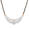 Swirl Motif Gold and Diamond Mangalsutra,,hi-res 