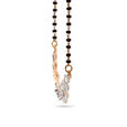 Swirl Motif Gold and Diamond Mangalsutra,,hi-res 2