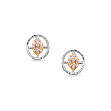 Tanishq 18 KT Diamond Pendant and Earrings Set for Women
