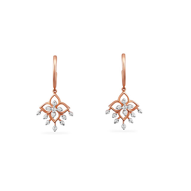 Tanishq 18 Karat Diamond Earrings for Women 