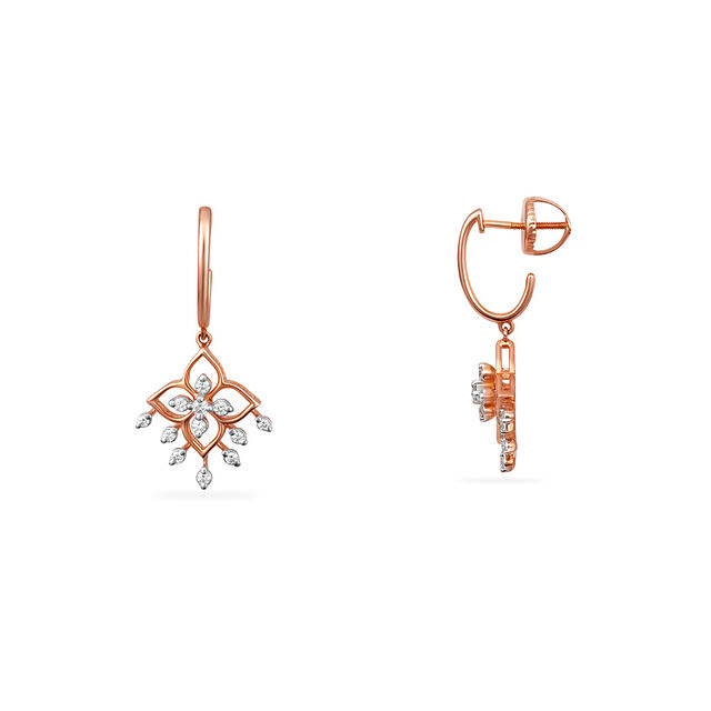 Tanishq 18 Karat Diamond Earrings for Women 2
